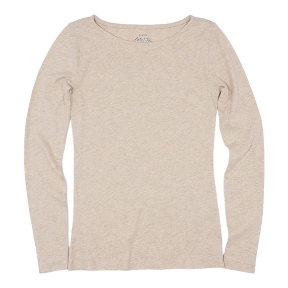 J. Crew Tops - NWT J. Crew Artist Tee in Heather Oatmeal, Size XS